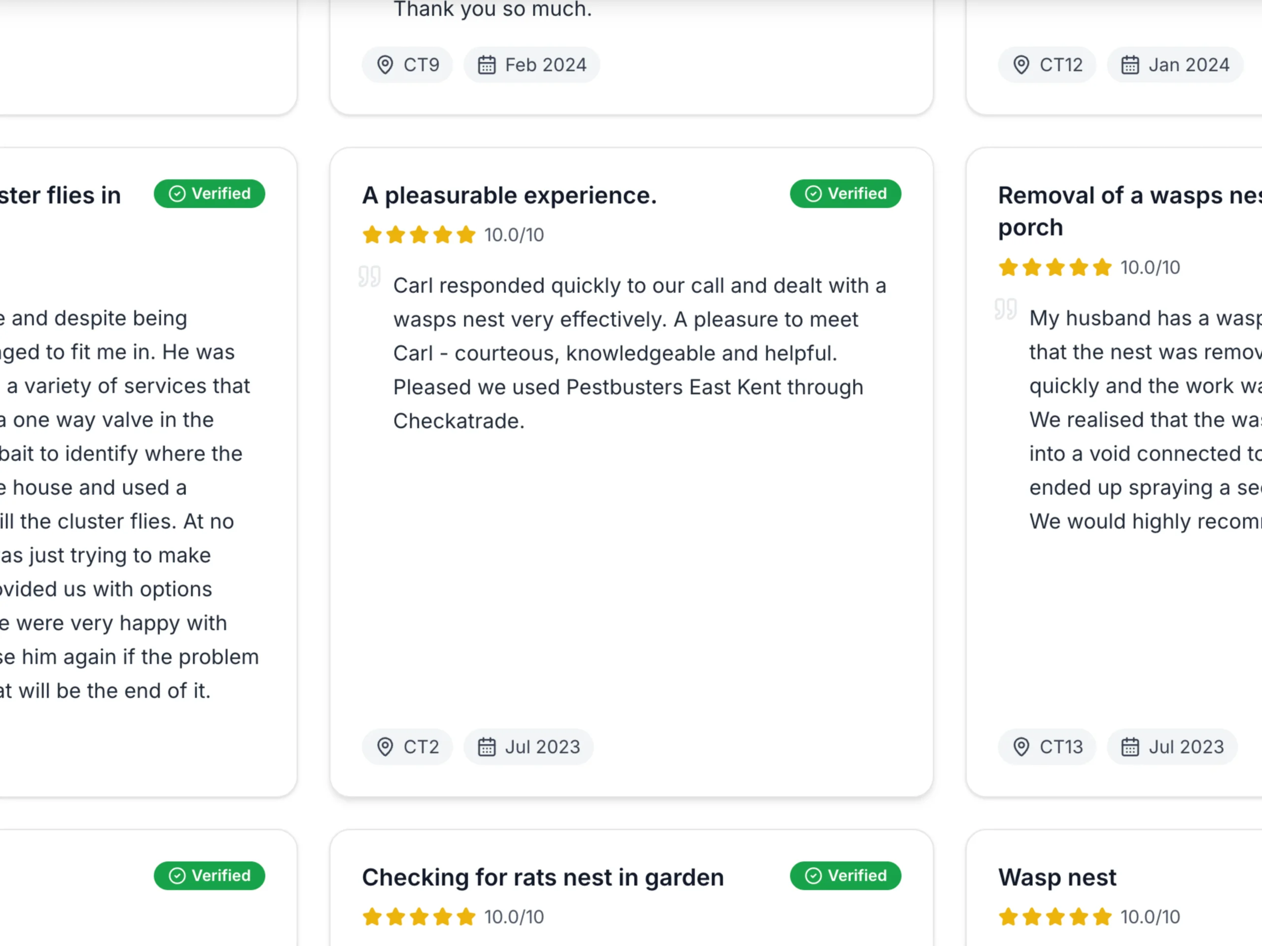 Pest Busters East Kent Reviews